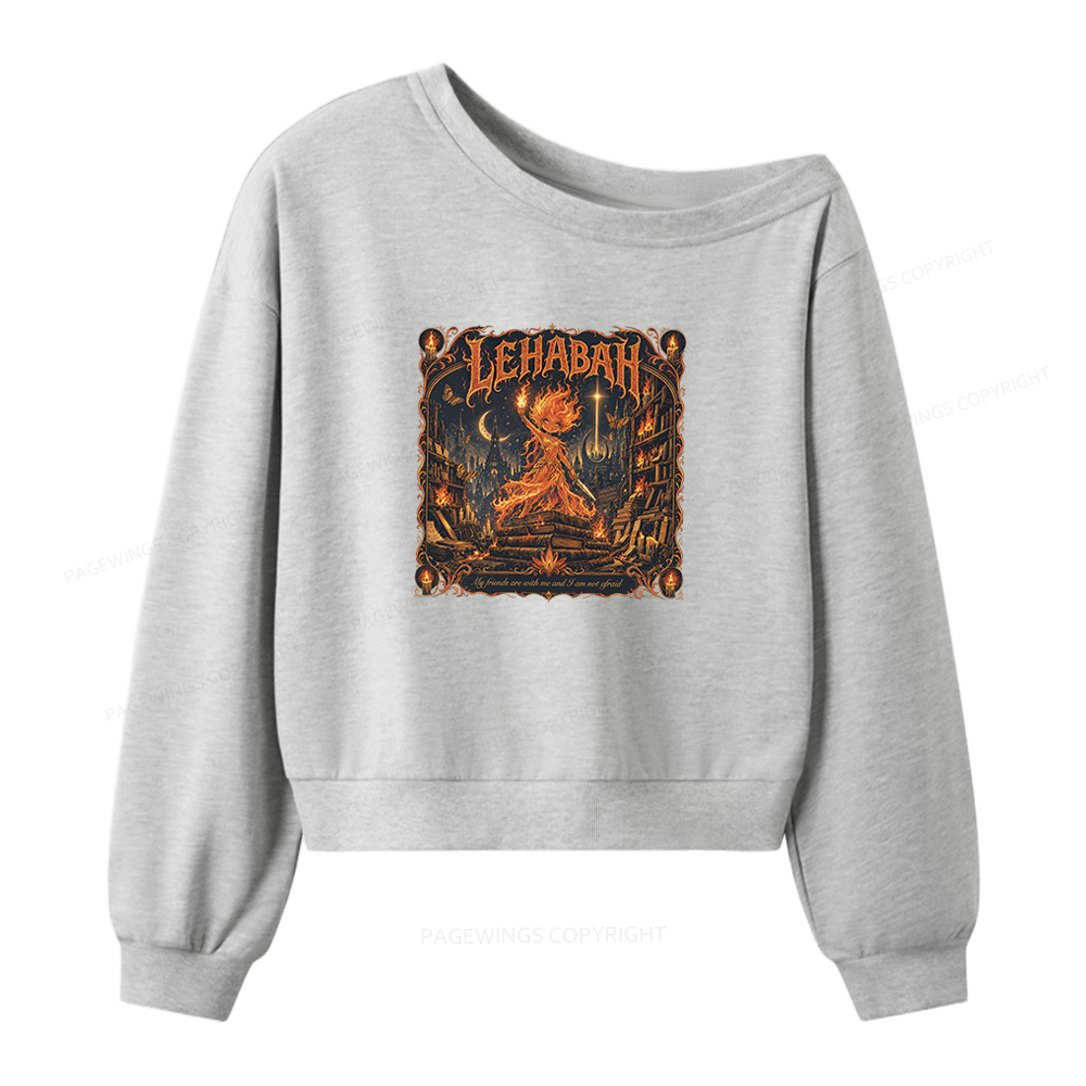 Pagewing Fantastic Reader Women Off Shoulder Sweatshirt