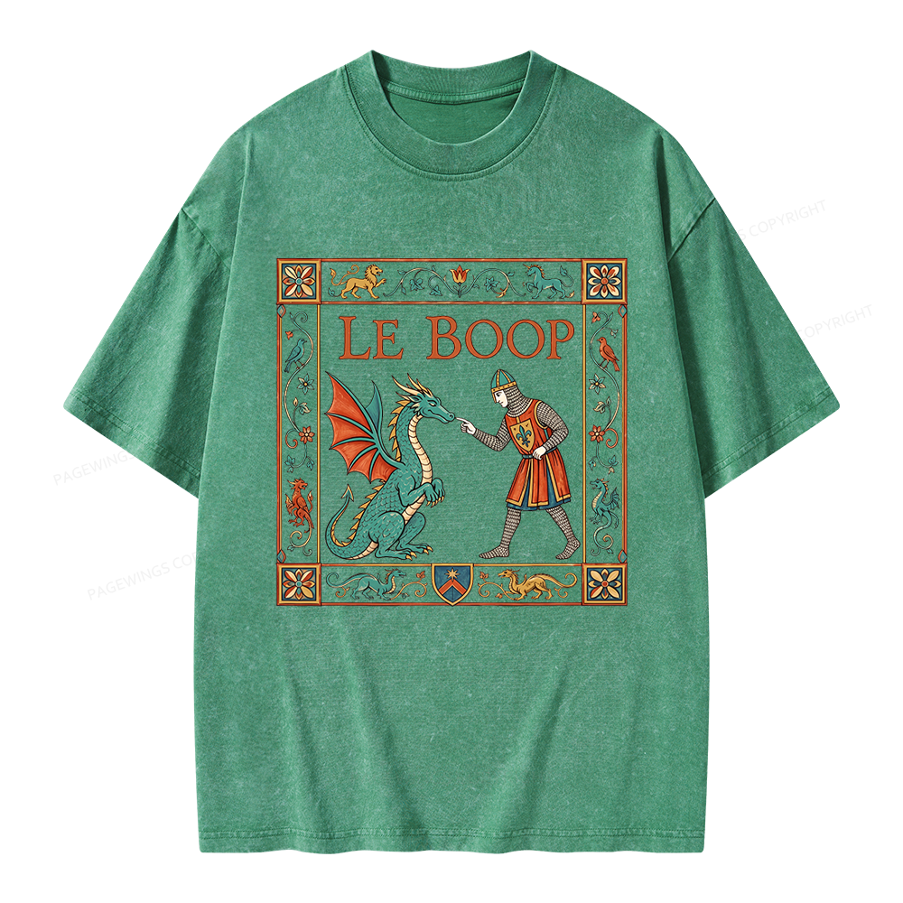 Pagewings Le Boop Unisex Washed T-shirt