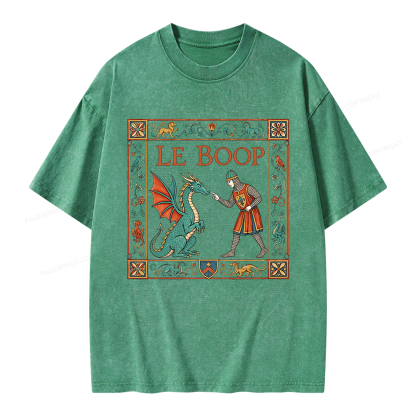 Pagewings Le Boop Unisex Washed T-shirt