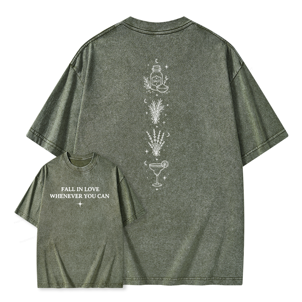 Pagewings Retro Halloween Unisex Washed T-shirt