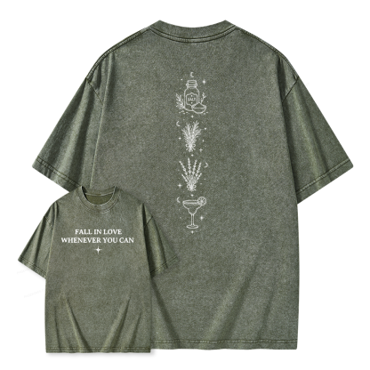 Pagewings Retro Halloween Unisex Washed T-shirt