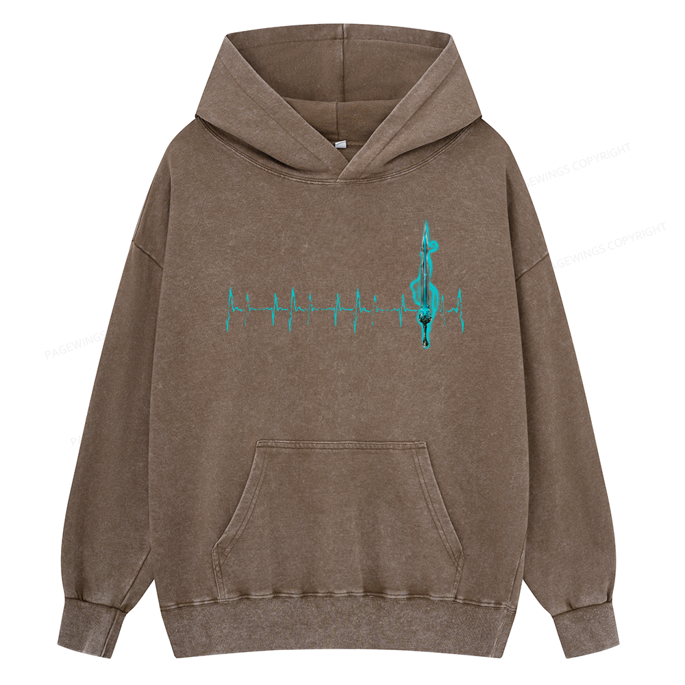 Pagewings Ten Heartbeats Stormlight Unisex Washed Hoodie