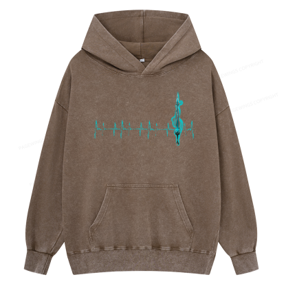 Pagewings Ten Heartbeats Stormlight Unisex Washed Hoodie