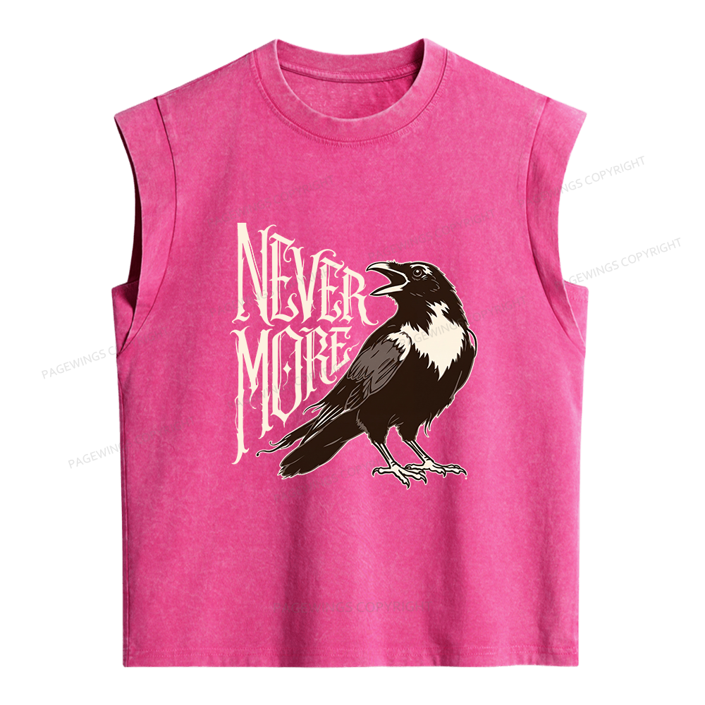 Pagewings Nevermore Women's Washed Tank Top