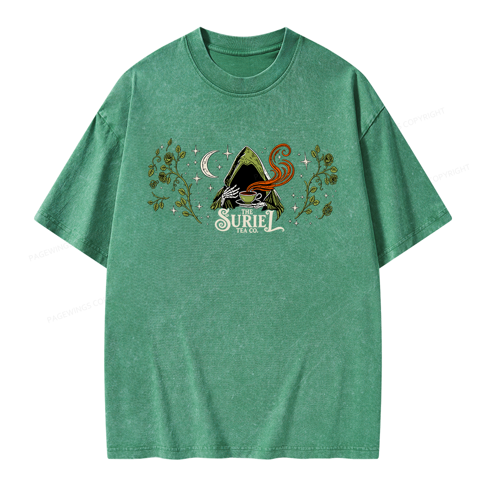 Pagewings Fantasy Bookish Unisex Washed T-shirt