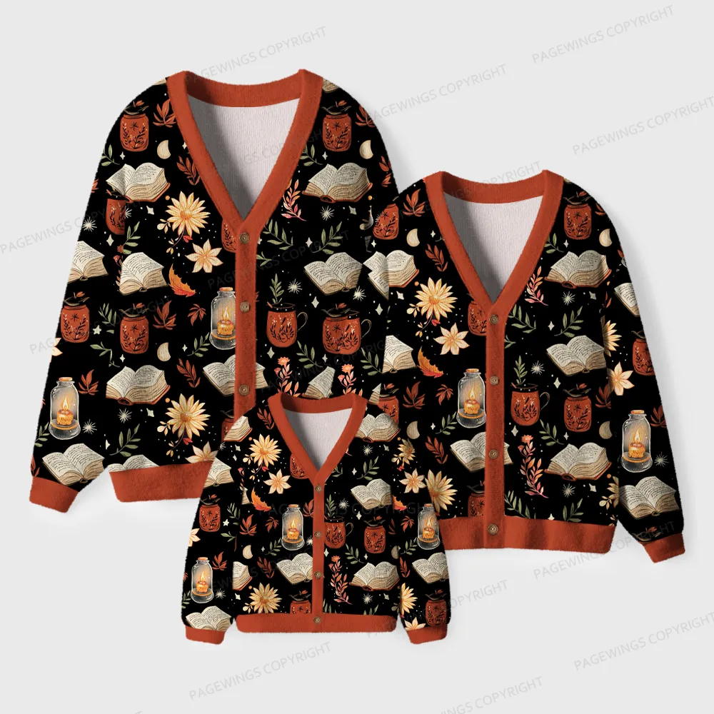 Pagewings Read More Books Unisex Ugly Cardigan Sweaters