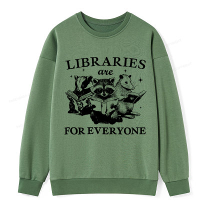 Pagewings Libraries Are For Everyone Unisex Classic Sweatshirt