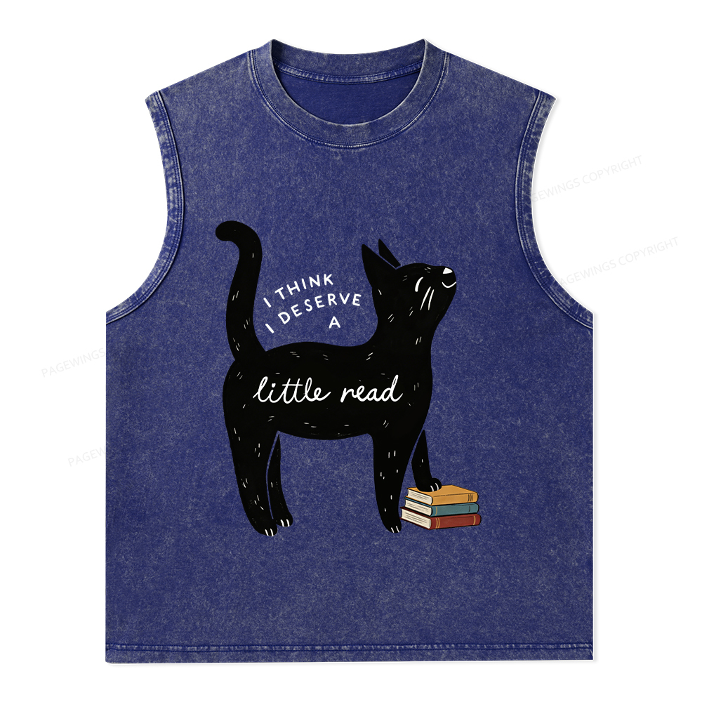 Pagewings Little Read Unisex Washed Tank Top