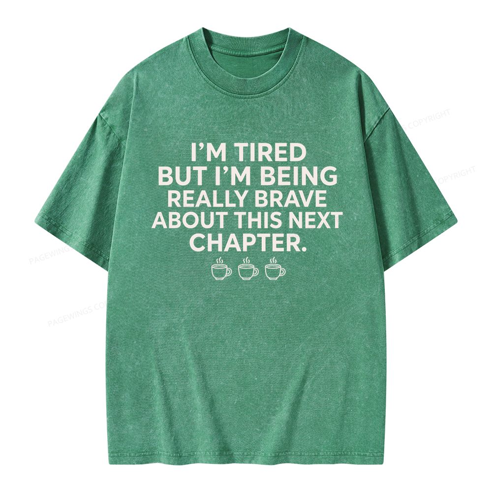 Pagewings About This Next Chapter Unisex Washed T-shirt