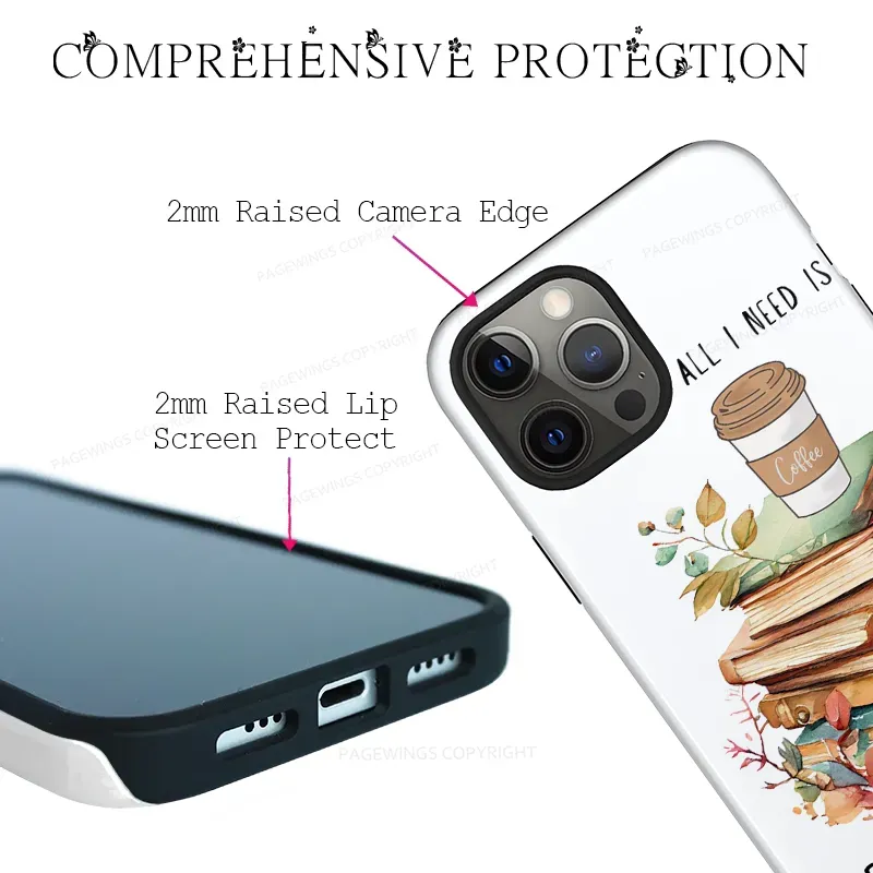 Pagewings Coffee And Books Phone Case