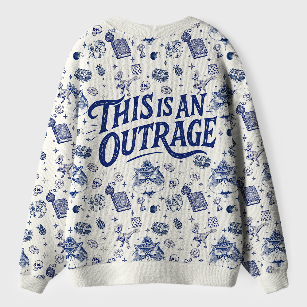 Pagewings Sci-Fi Book Lover Light Knit Unisex Cardigan Sweaters