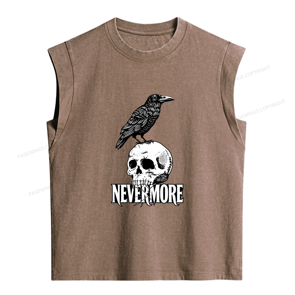 Pagewings Nevermore Women's Washed Tank Top