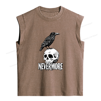 Pagewings Nevermore Women's Washed Tank Top