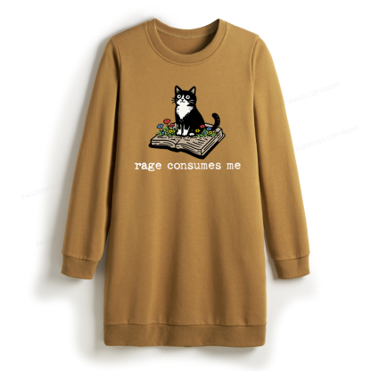 Pagewings Rage Consumes Me Sweatshirt Dress