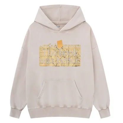 Pagewings The Book Was Better Unisex Washed Hoodie