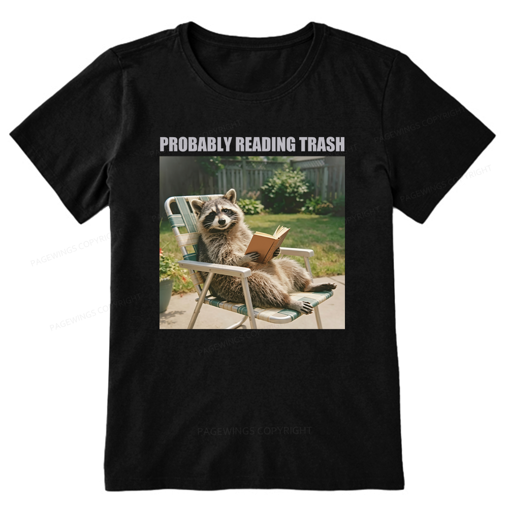 Pagewings Probably Reading Trash Unisex Classic T-shirt