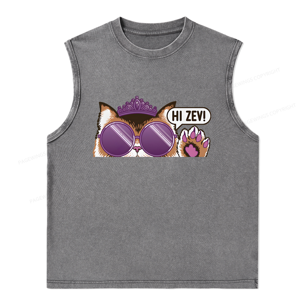 Pagewings Sci-Fi Book Lover Unisex Washed Tank Top