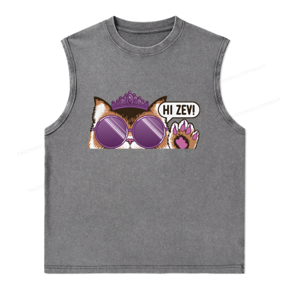 Pagewings Sci-Fi Book Lover Unisex Washed Tank Top