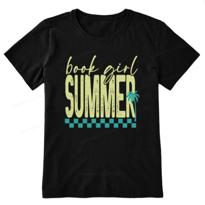 Pagewings Book Girl Summer Unisex Classic T-shirt