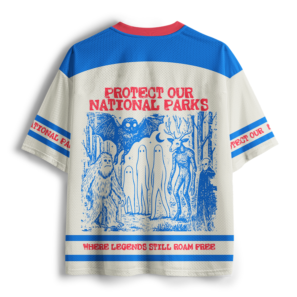Pagewings Protect Our National Parks Unisex Mesh Jersey