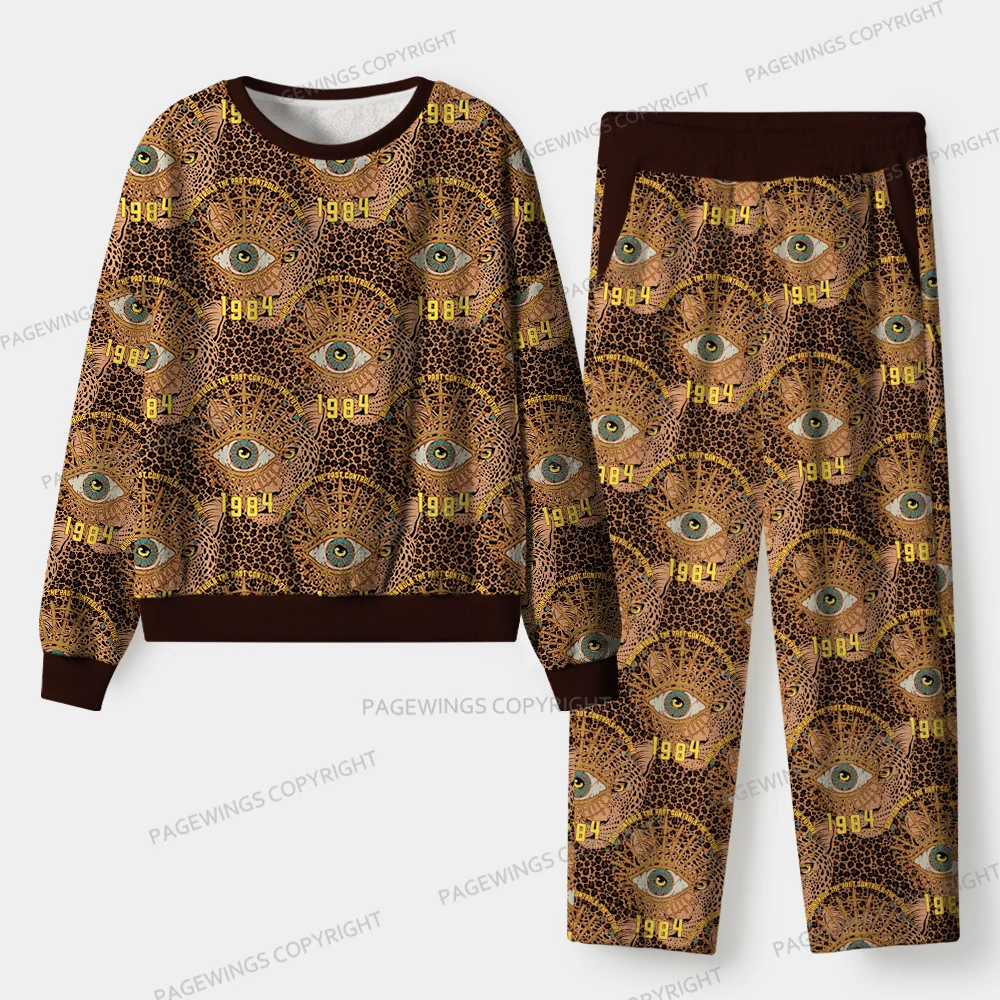 Pagewings Reading Banned Books Unisex Flannel Pajama Set