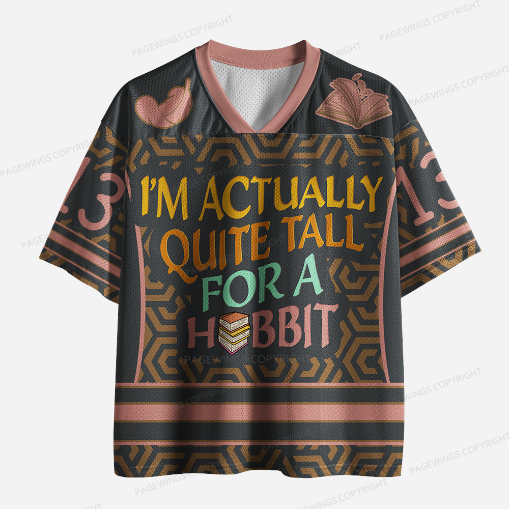 Pagewings I'm Actually Quite Tall Unisex Mesh Jersey