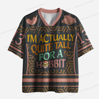 Pagewings I'm Actually Quite Tall Unisex Mesh Jersey