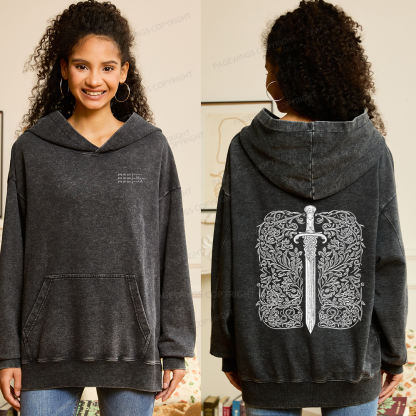 Pagewings You Do Not Yield Unisex Washed Hoodie