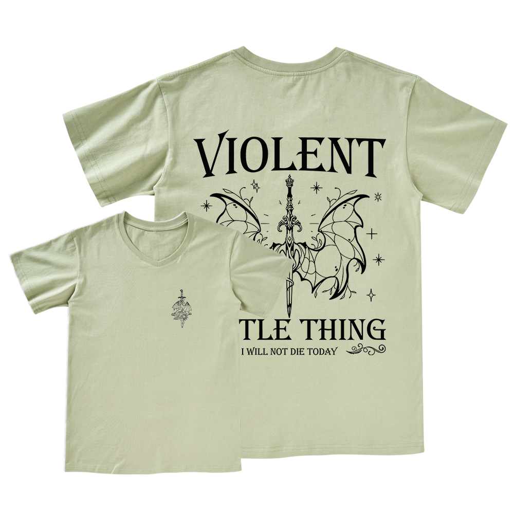 Pagewings Violent Little Thing V-neck T-shirt
