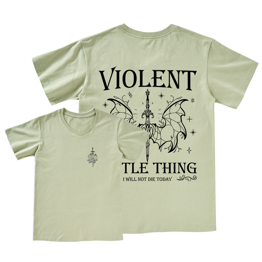 Pagewings Violent Little Thing V-neck T-shirt