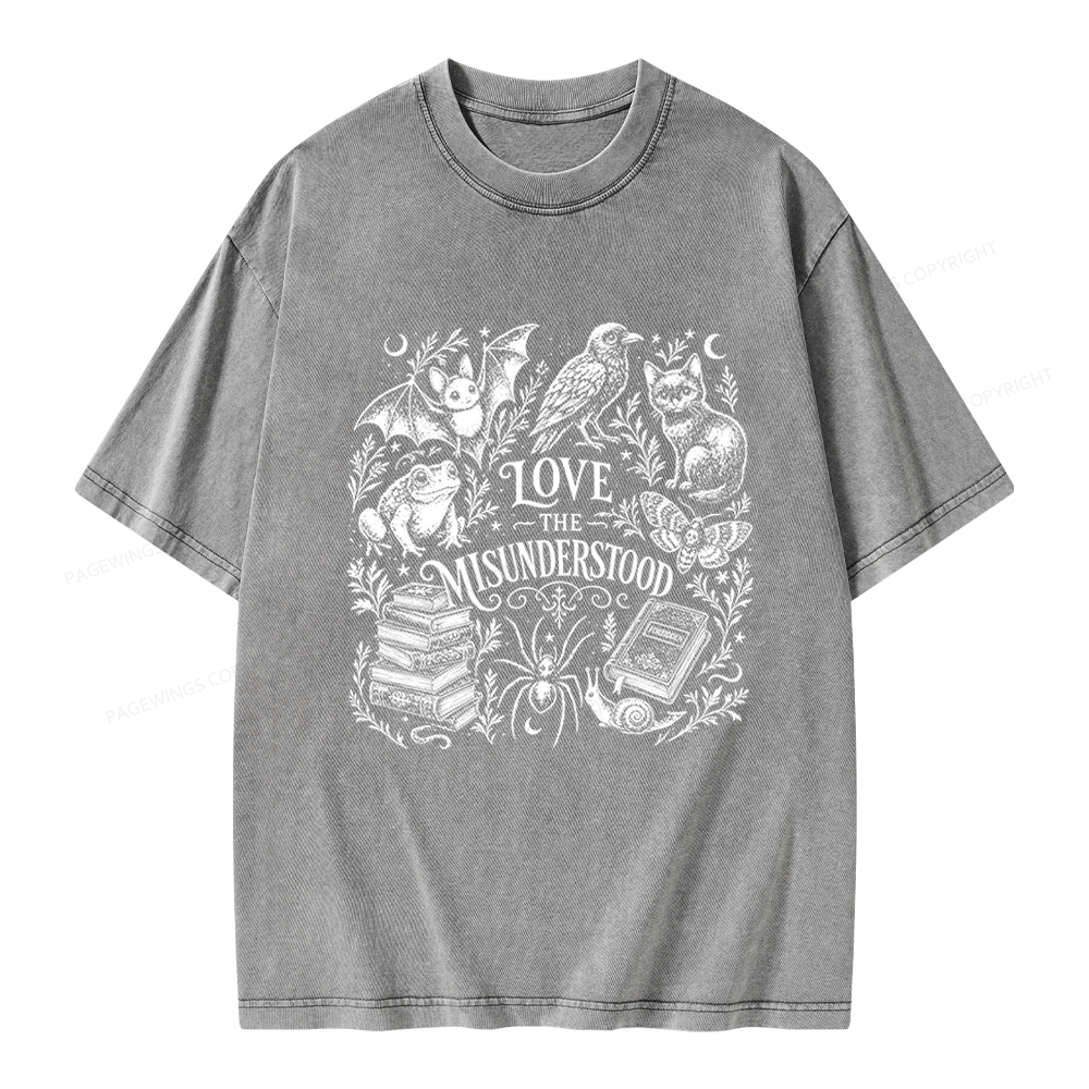 Pagewings Love The Misunderstood Unisex Washed T-shirt