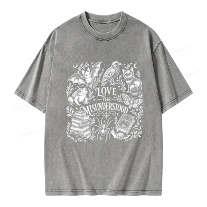 Pagewings Love The Misunderstood Unisex Washed T-shirt