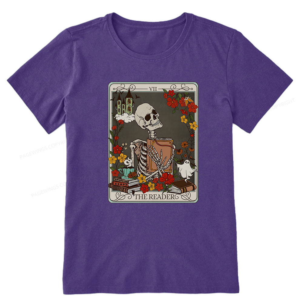 Pagewings The Reader Tarot Card TShirt, Bookish Shirt Unisex Classic T-shirt
