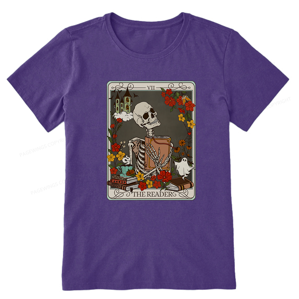 Pagewings The Reader Tarot Card TShirt, Bookish Shirt Unisex Classic T-shirt