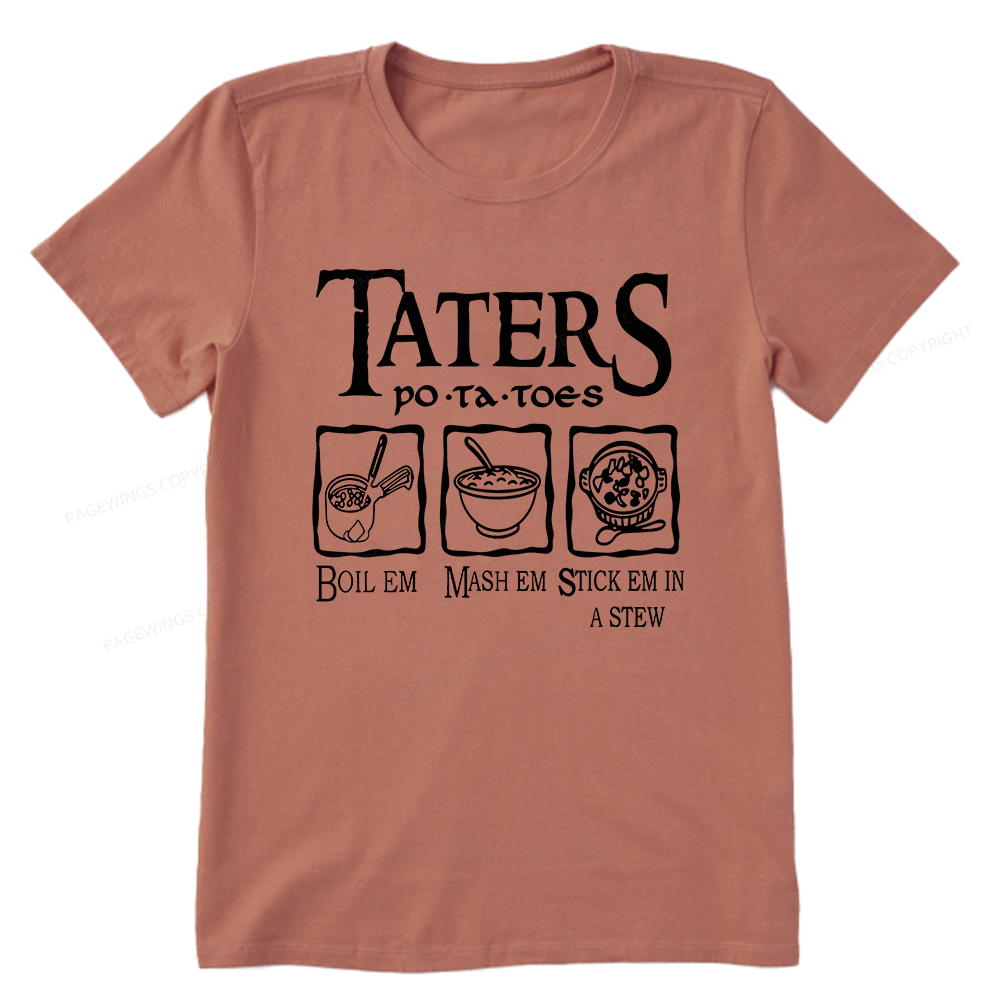 Pagewings Taters PoTaToes Unisex Classic T-shirt