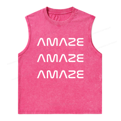 Pagewings Amaze Unisex Washed Tank Top