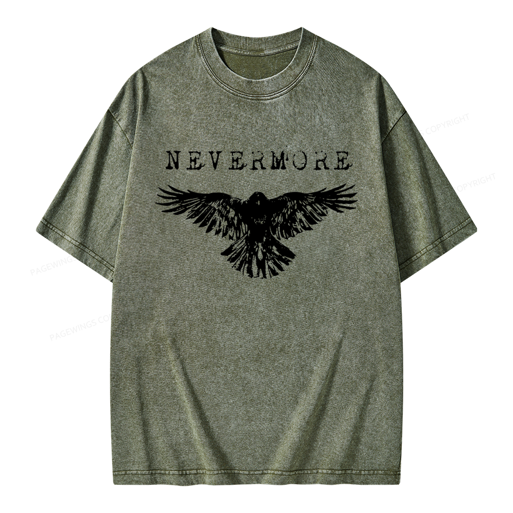 Pagewings Nevermore Unisex Washed T-shirt