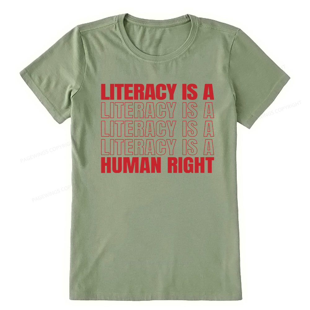 Pagewings Literacy Is A Human Right Unisex Classic T-shirt