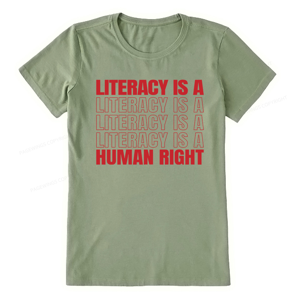 Pagewings Literacy Is A Human Right Unisex Classic T-shirt