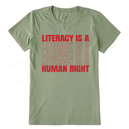 Pagewings Literacy Is A Human Right Unisex Classic T-shirt