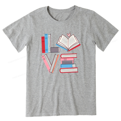 Pagewings Books Lovers Valentines Unisex Classic T-shirt