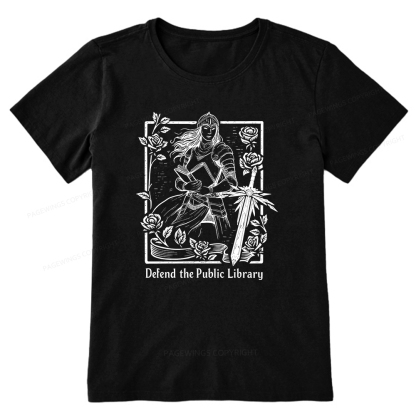 Pagewings Defend The Public Library Unisex Classic T-shirt