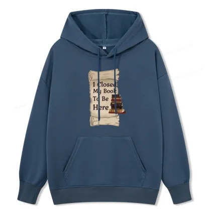 Pagewings I Closed My Book To Be Here Unisex Classic Hoodie