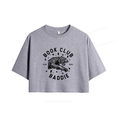 Pagewings Book Club Women Crop Tops