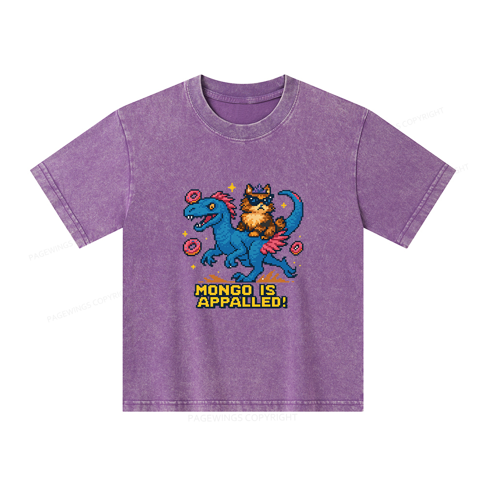 Pagewings Mongo Is Appalled Unisex Kids Washed T-shirt
