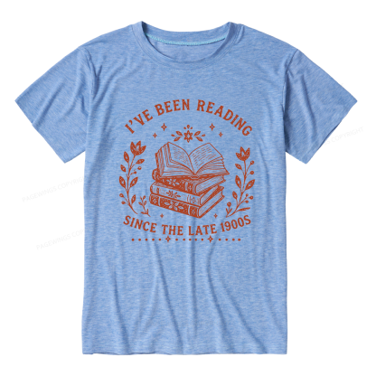 Pagewings I’ve Been Reading Since The Late 1900s Unisex Heather T-Shirt