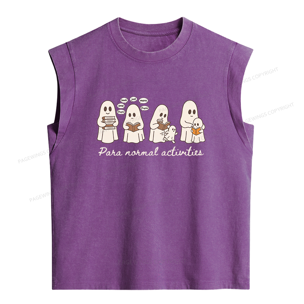Pagewings Just One More Chapter Women's Washed Tank Top