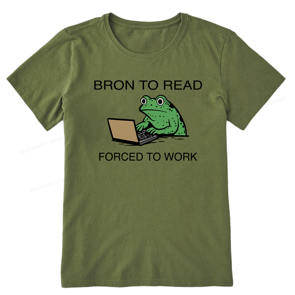 Pagewings Born to Read Forced to Work Unisex Classic T-shirt