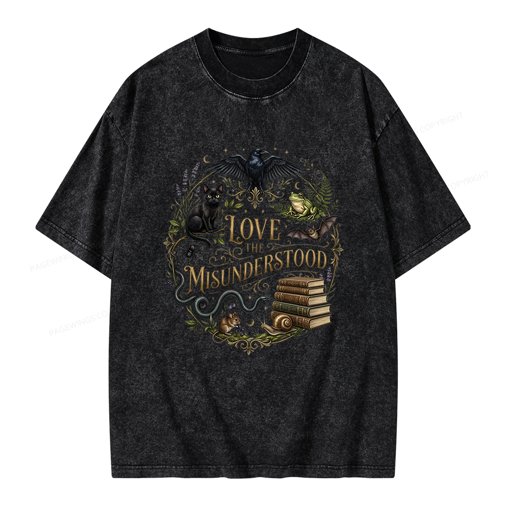 Pagewings Love the Misunderstood Unisex Washed T-shirt
