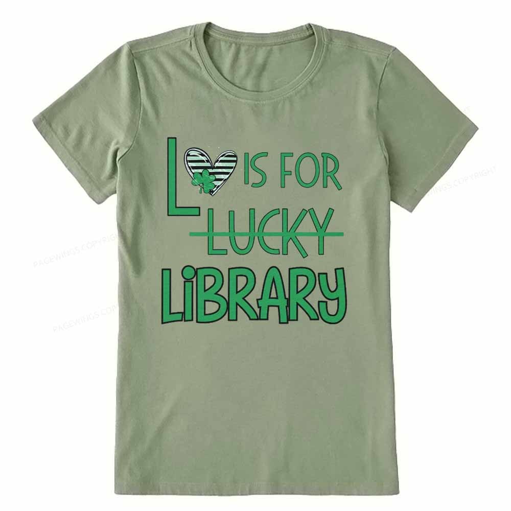 Pagewings St Patricks Day Librarian Tshirt Unisex Classic T-shirt